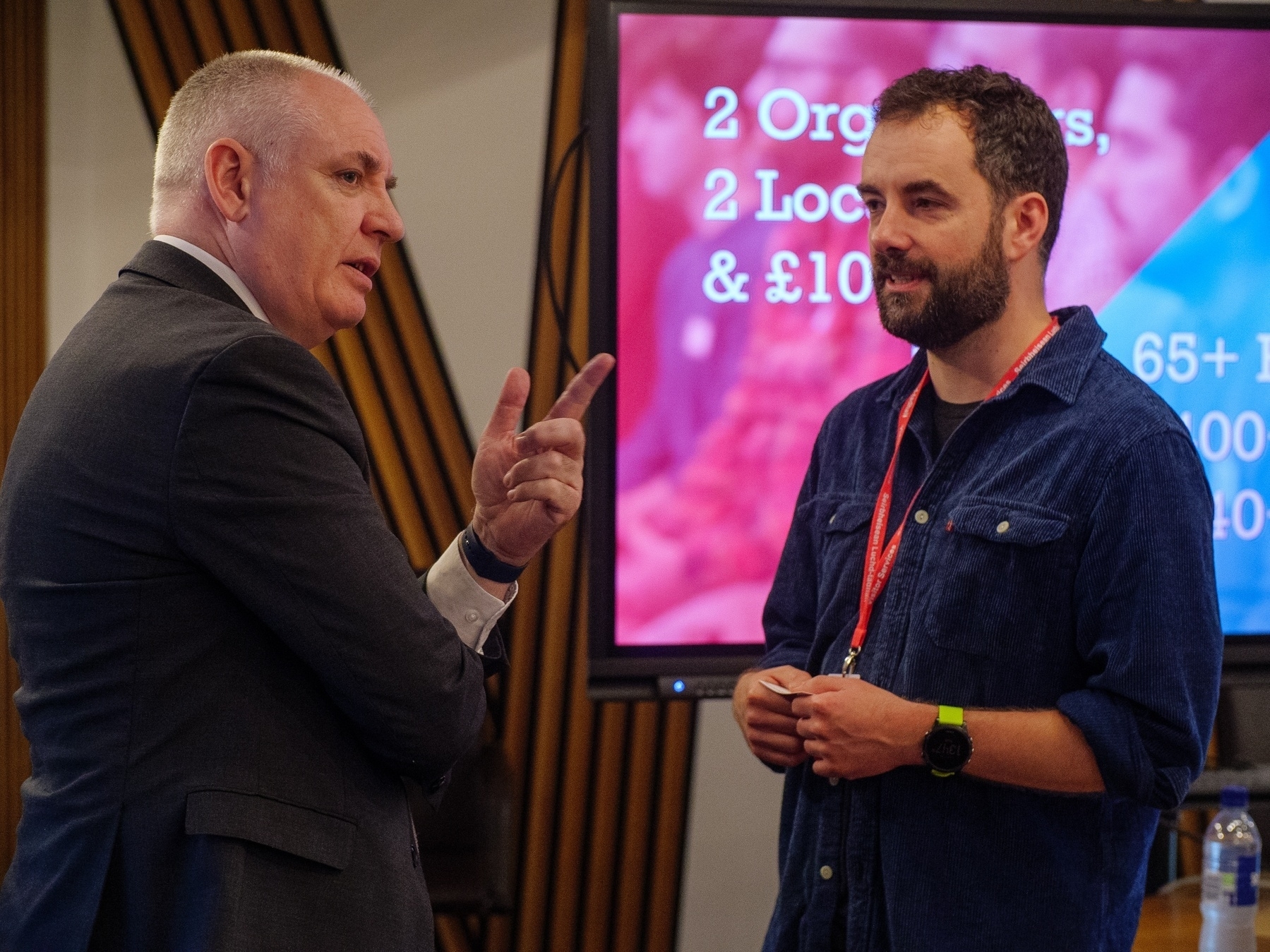 Me, speaking to the Minister for Business