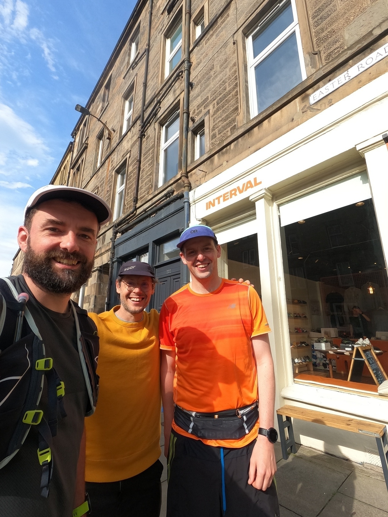 Me, Luke and Gordon at Interval Running
